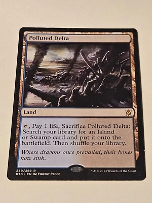 MTG Polluted Delta Khans of Tarkir 239/269 Regular Rare - Image 1 of 2