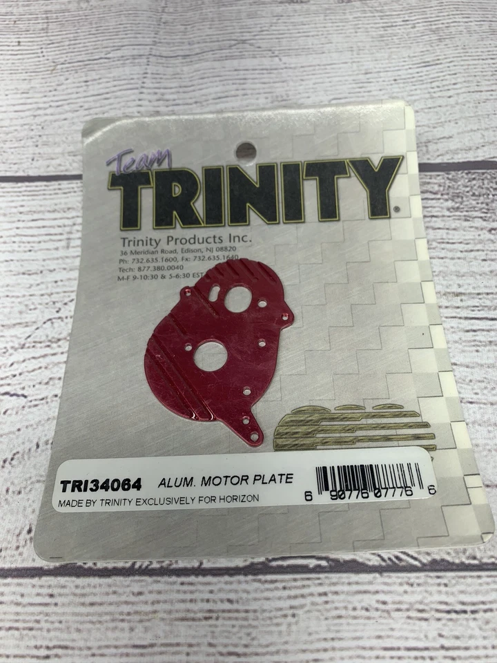 Trinity Aluminum Motor Plate Red Anodized Team Losi Mini T 1.0 TRI34064 - Image 1 of 1