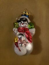 Vintage thomas pacconi Snowman christmas ornaments