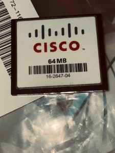 Cisco CIS00-01557-0A4CH / 16-2647-04 64MB Flash Card - Picture 1 of 2