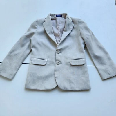 Blazer Izod Niños Lt Caqui Beige Chaqueta 2 Botones Bolsillos Talla 7 Foto 1 de 4