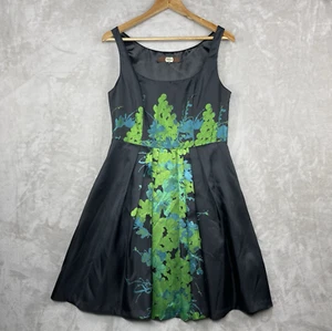 Eva Franco Cocktailkleid Größe 10 Anthropologie Romantisch Retro Glam Grün Trauben - Bild 1 von 15
