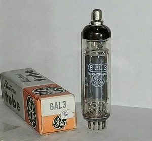 Vintage Tested Strong GE 6AL3 Amplifier Radio Vacuum Tube France - Bild 1 von 5