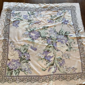 Challis Berkshire Vintage Lilac Scarf Made In Japan - Picture 1 of 6