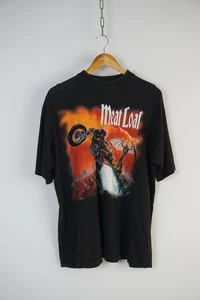 VINTAGE 90s Meat Loaf "Bat Out of Hell" European Tour 1999 Shirt Herren XL - Bild 1 von 12