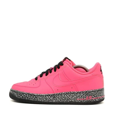 Nike Damen Air Force 1 Low Sneaker GS Pink/Schwarz/Grau Top Atmungsaktiv EU 39 - Bild 1 von 4