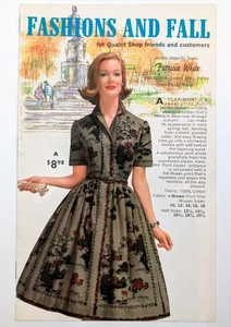 Quaint Shop Folks Patricia White Fall Fashion Catalog ~ Flier (Vintage 1963) - Imagen 1 de 2