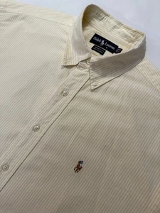 RALPH LAUREN Hemd YARMOUTH Herren 17/35 Oxford gestreift Preppy Button Down Baumwolle - Bild 1 von 14