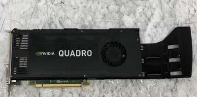 HP NVIDIA Quadro K4000 3GB GDDR5 Video Graphics Card GPU 700104-001 w/ Bracket - Image 1 of 4