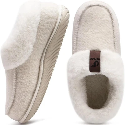 Women's Memory Foam House Slippers Arch Support Moccasin Winter Shoes Lad - Image 1 of 4