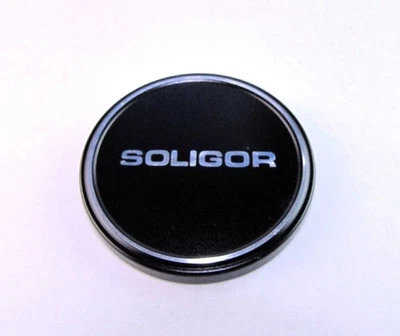 SOLIGOR Lens Cap 62mm Slip-On Vintage Black Embossed Metal - Image 1 of 2