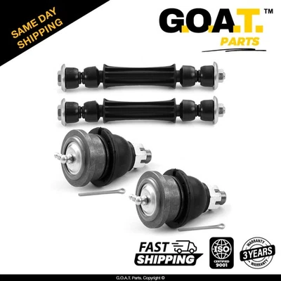 4 PC Front Sway Bar & Front Lower Ball Joint Kit for Nissan Pickup RWD D21 RWD - Image 1 of 4