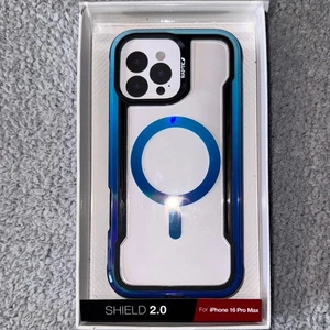 Raptic Shield 2.0 Hülle für iPhone 16 Pro Max Stoßfest MagSafe Klar Blau NEU - Bild 1 von 4