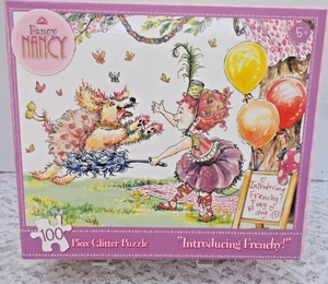Rompecabezas Briarpatch 2008 100 piezas brillo - Fancy Nancy "Presenting Frenchy" - Imagen 1 de 3