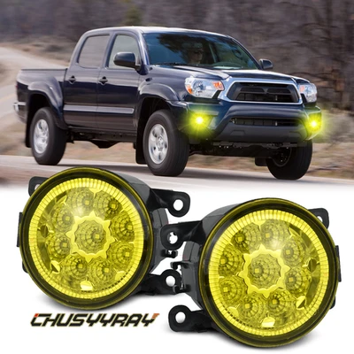 Pair Bumper LED Fog Light Lamp Yellow Fits TOYOTA TACOMA 2012-2020 — 第 1/4 张图片