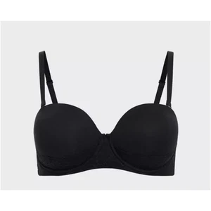 Sujetador push-up sin tirantes Torrid Bombshell Everyday negro ribete de encaje 46DDD - Imagen 1 de 13