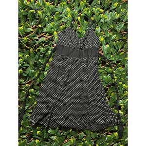 Vestido vintage y2k derek corazón 100% algodón negro lunares talla grande - Imagen 1 de 9