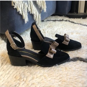 Intentionally Blank Black Dean Flats Size 36 - Picture 1 of 12