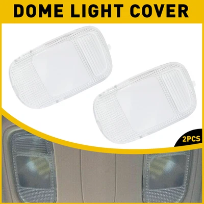 2PCS Overhead Console Dome Light Lens Set For 2003-2008 Dodge Ram 1500 2500 3500 - Image 1 of 4