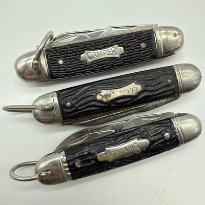 Kamp-King VINTAGE IMPERIAL USA Kamp- King Scout 4 Tool Folding Pocket Knives. - Image 1 of 4