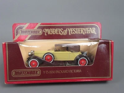 C970 Matchbox Modelli Del Passato Y-15 Packard Victoria 1930 In Scatola Vintage - Immagine 1 di 4