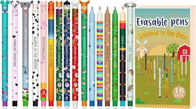 CARXLYTHIC Radierbarer Gelschreiber Set - Weihnachten für löschbare Stifte Set