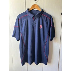 Reebok Boston Red Sox polo shirt size medium blue short sleeve - Picture 1 of 11