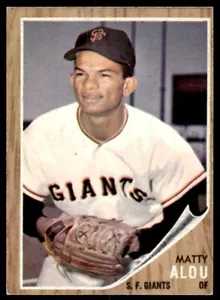 1962 Topps Matty Alou + San Francisco Giants #413 - Picture 1 of 2