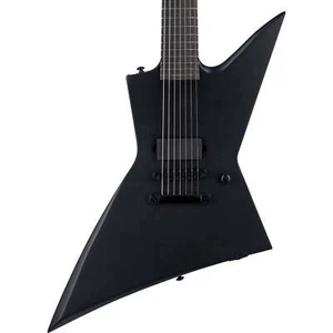 ESP LTD EX-7 Baritone Black Metal Electric Guitar, Black Satin - Picture 1 of 1