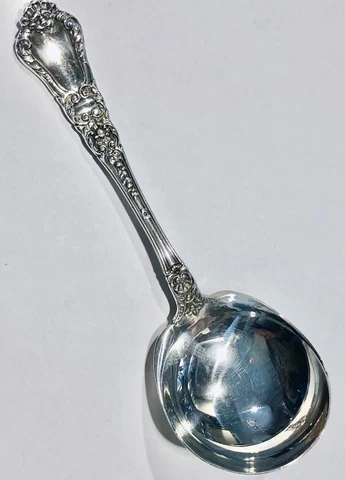 Gorham OLD BARONIAL Sterling Silver BOUILLON SOUP SPOON - 4 3/4" - No Mono Cover