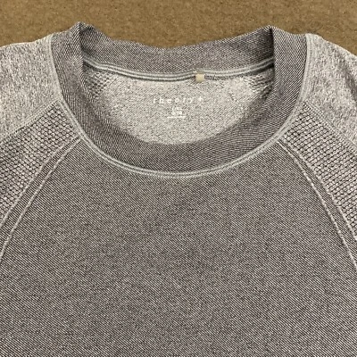 THEORY Womens Gray Crew Neck Bruiser Spike Knit Performance Pullover Top Large - Image 1 of 4