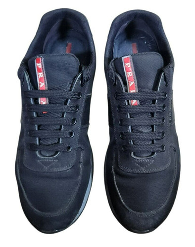 Prada MATCHRACE Scarpe Sneakers Uomo 7 Pelle Nero 4E3341