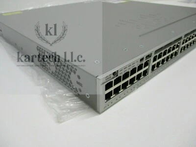 Cisco Catalyst WS-C3850-48P-S Switch 48 Port Gigabit PoE+ 715W Single PWR - Image 1 of 4