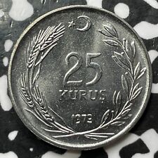 1973 Turkey 25 Kurus (4 Available) High Grade! Beautiful! (1 Coin Only)