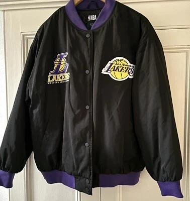 NBA La Lakers Women’s Bomber Jacket UK Size 10-12 Small - Image 1 of 4