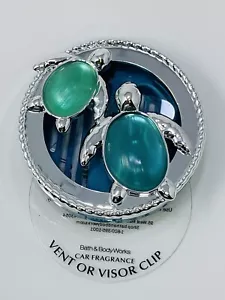 Bath & Body Works TINY SEA GLASS TURTLE Scentportable Vent Visor CLIP Car NEW - Picture 1 of 2