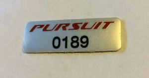 Genuine Ford BA BF Build Number Badge FPV Pursuit 0189 - Picture 1 of 1