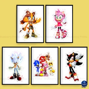 Sonic The Hedgehog Gaming Children's Wall Art Poster Print Picture Gift A5 A4 A3 - Picture 1 of 6