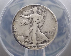 1921 "S" Walking Liberty Half Dollar 50c ANACS VG10 #239 Very Good ECC&C, Inc. - Picture 1 of 5