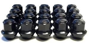 20 X TUERCAS DE ALEACIÓN PARA LLANTAS FORD FOCUS MK1 MK2 MK3 ST RS M12 X 1.5 PERNO SÓLIDO NEGRO - Imagen 1 de 4