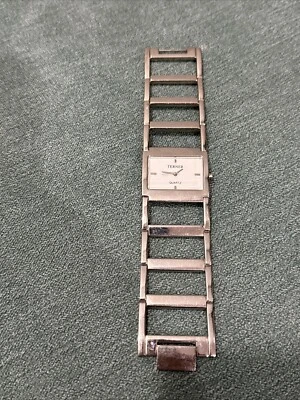 Bijoux Terner Silver Watch Japan Retro Stainless Untested Women’s Square Used - Image 1 of 4