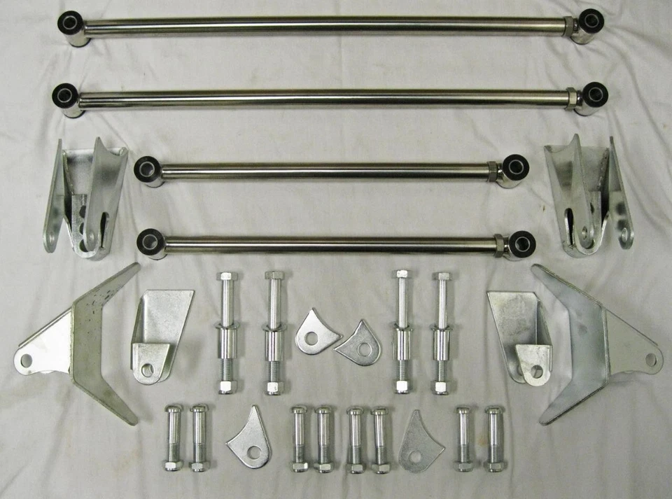 1932 Ford Heavy Duty Stainless 32 SS Triangulate Rear 4 Link Four Bar Kit - Image 1 of 4