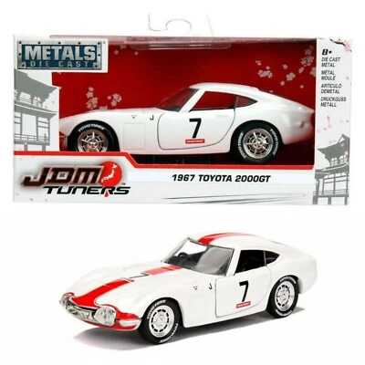 30374-AW1 BY JADA TOYS 1967 TOYOTA 2000GT JDM TUNERS 1:32 SCALE DIECAST  - Image 1 of 4