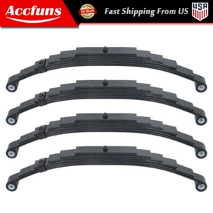 7000 Tandem Trailer Axle Suspension Kit 6 leaves 3500 Trailer Double Eye Spring - Picture 1 of 12