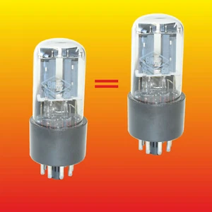 6N8S MATCHED PAIR RUSSIAN DOUBLE TRIODE TESTED NOS TUBE = 6SN7 ECC32 6CC10 - Picture 1 of 4