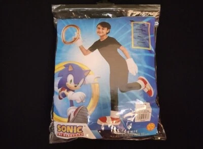 Sonic The Hedgehog Child Acc.  Kit Disfraz Halloween Sega Oro Anillo Guantes c001 Foto 1 de 2