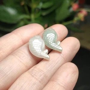 1 pieza Colgante Natural Myanmar Jade A Gold Fish Accesorios Hágalo usted mismo Jade Pequeño Pez - Imagen 1 de 4
