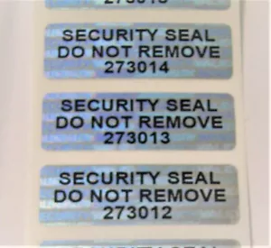 100 SECURITY SEAL DO NOT RETURN #'d Product Protection Labels - Picture 1 of 4