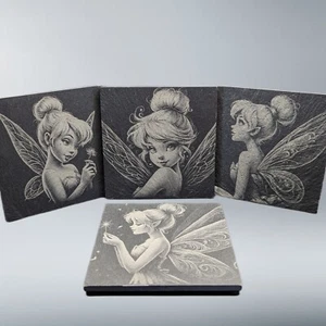 Disney Tinkerbell Coaster Collection,Gift Set Table Protector,Drink Mats - Picture 1 of 6