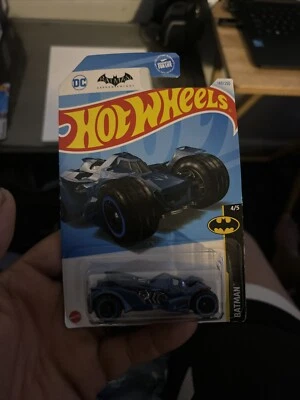2024 HOT WHEELS DC COMICS BATMAN, THE DARK KNIGHT BLUE BATMOBILE, HW #153/250 - Image 1 of 4